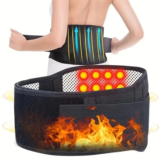 1 PC Adjustable Self-heating Magnetic Therapy Back And Waist Support Belt