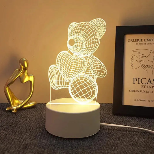 3D Bedside Night Light